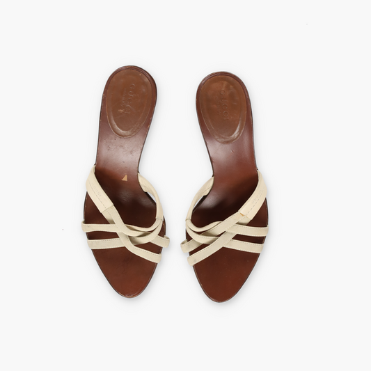 GUCCI Strappy Elastic Mule Kitten Heel Sandals (7)