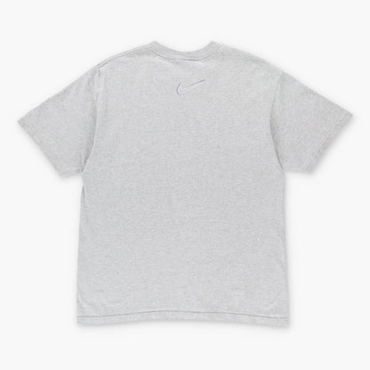Vintage NIKE 'Just Do It' Letter Logo USA Made Grey & Purple T-Shirt (M)