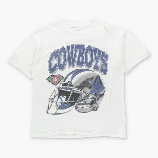 Vintage NFL Dallas Cowboys #22 Emmitt Smith White Single Stitch T-Shirt (L-XL)