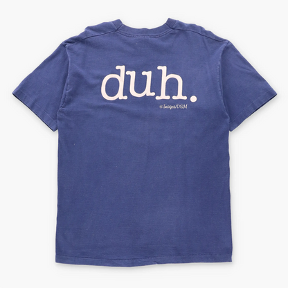 Vintage "Jesus Is Lord. Duh." Navy Single Stitch FRUIT OF THE LOOM Tee (L)