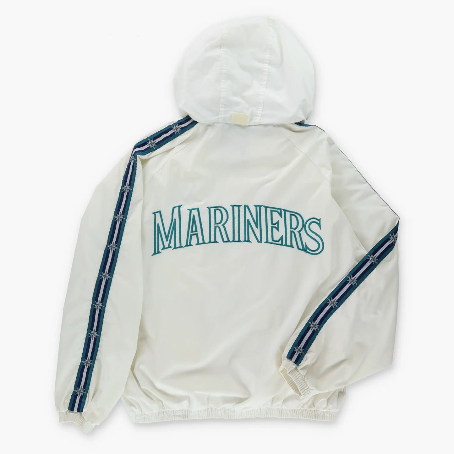 Vintage PRO PLAYER Seattle Mariners MLB Convertible Hood Windbreaker Jacket Korean Made (XL)