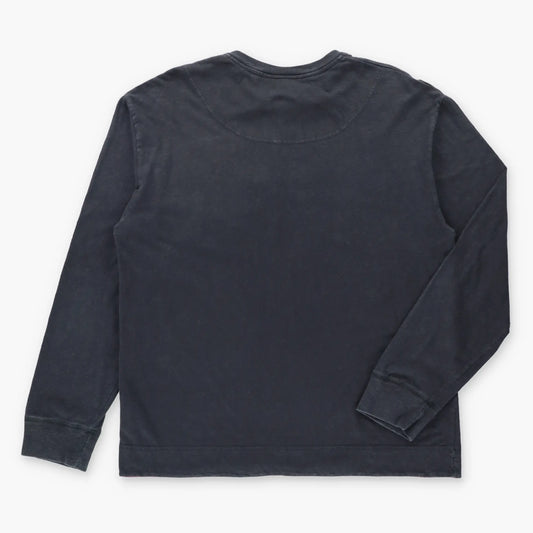 HARLEY DAVIDSON Black Embroidered Spell Out Long Sleeve T-Shirt (L)