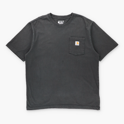 CARHARTT 'Loose Fit' Front Pocket Logo Black T-Shirt (L-XL) Vintage Sole Melbourne