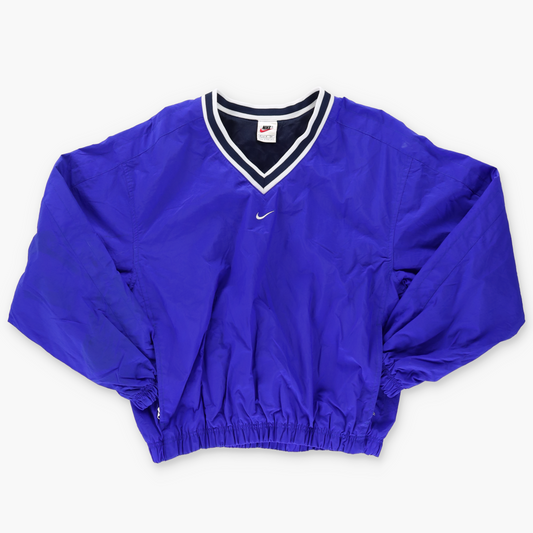NIKE Centre Embroidered Swoosh Purple & White Windbreaker Jacket (XS- S)