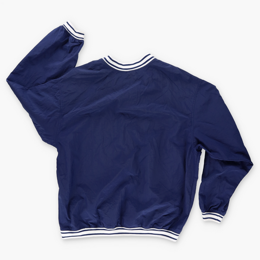 NIKE Embroidered Swoosh Logo Navy & White Windbreaker Jacket (M)