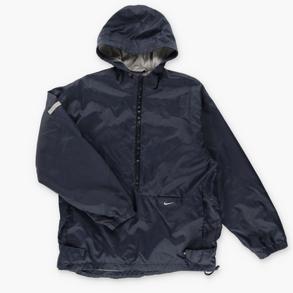 NIKE Embroidered Swoosh Logo Dark Grey Zip Up Jacket (M)