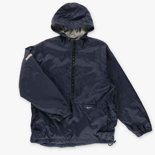 NIKE Embroidered Swoosh Logo Dark Grey Zip Up Jacket (M)