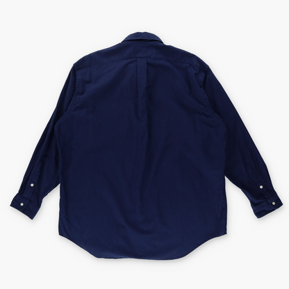 RALPH LAUREN Blake Embroidered Logo Navy & Red Long Sleeve Button Up  Shirt (XL)