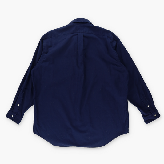 RALPH LAUREN Blake Embroidered Logo Navy & Red Long Sleeve Button Up  Shirt (XL)