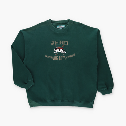 BIG DOGS "Get Off The Green" Embroidered Golf Sweatshirt (XL)