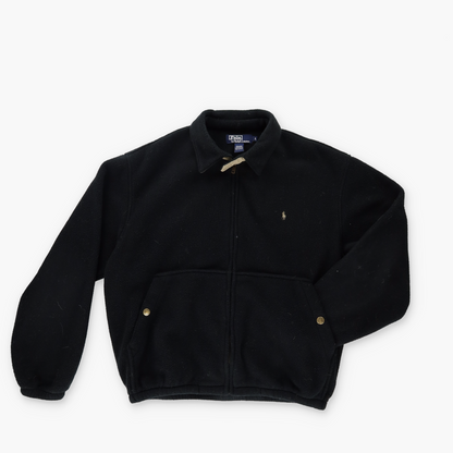 RALPH LAUREN POLO Zip-Up Collared 'Teddy' Fleece Sweatshirt (M-L)