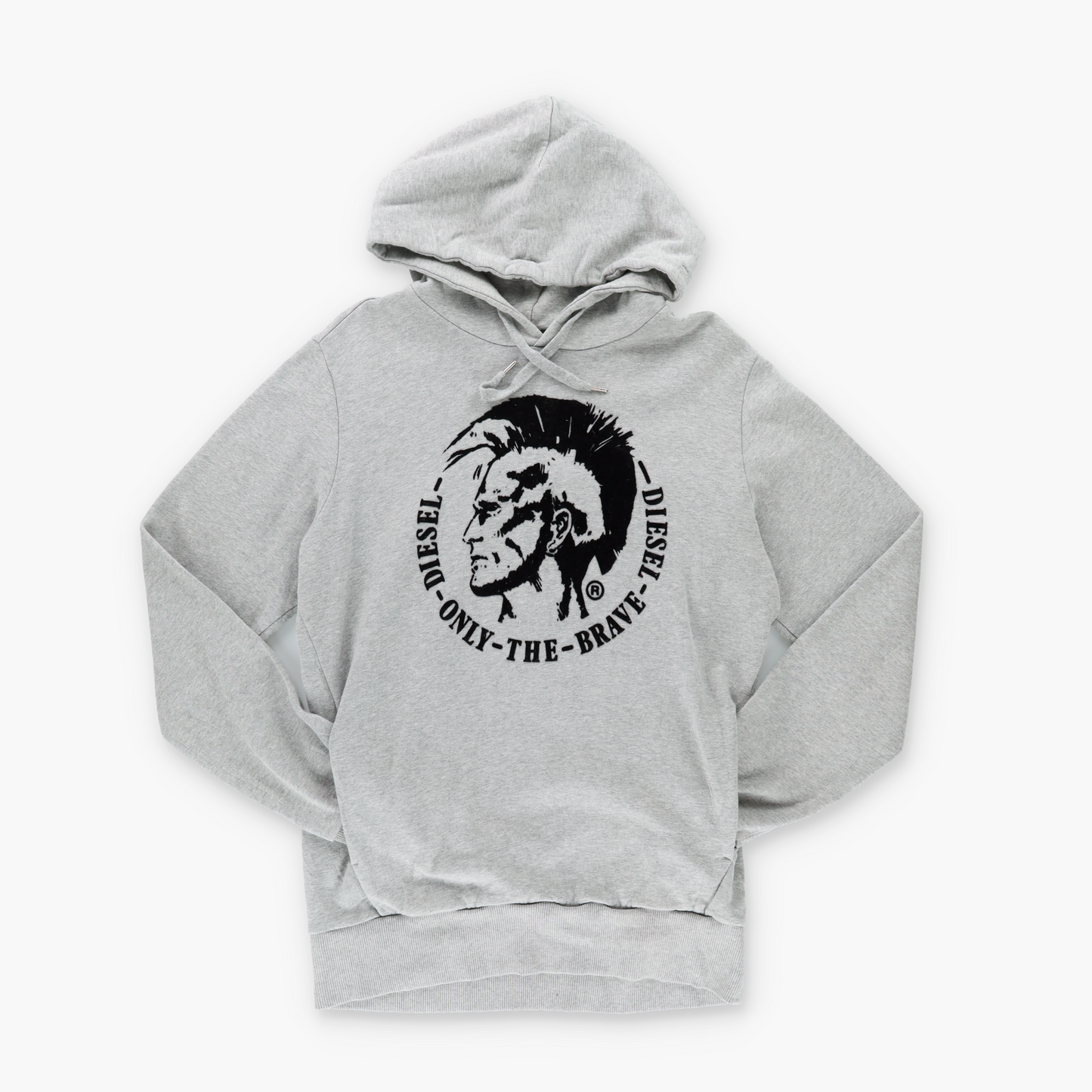 DIESEL 'Only the Brave' Velvet Graphic Hooded Sweatshirt (M-L)