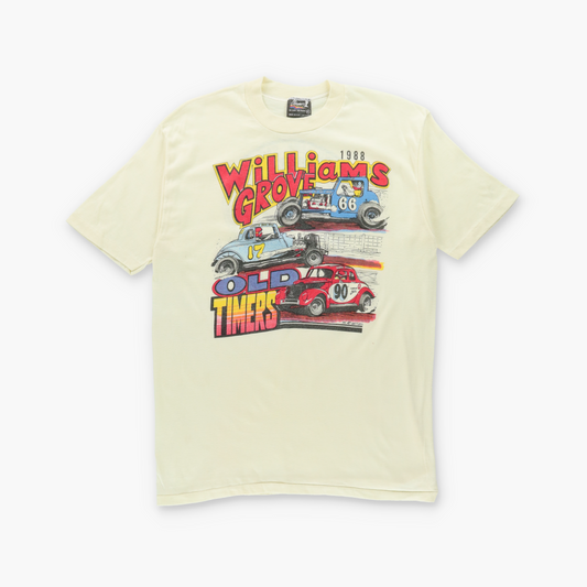 "Williams Grove Old Timers" 1988 USA Made Single Stitch Racing T-Shirt (L-XL)