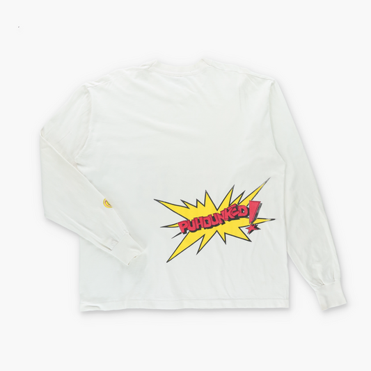 Pepe Le Pew "Puhdunked!" USA Made FRUIT OF THE LOOM Single Stitch Long Sleeve Tee (XL)