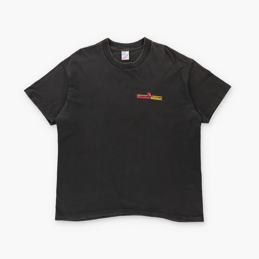Winston Million NASCAR Single Stitch USA Made Eagle & Lightning Tee (L-XL)