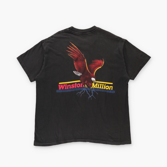 Winston Million NASCAR Single Stitch USA Made Eagle & Lightning Tee (L-XL)