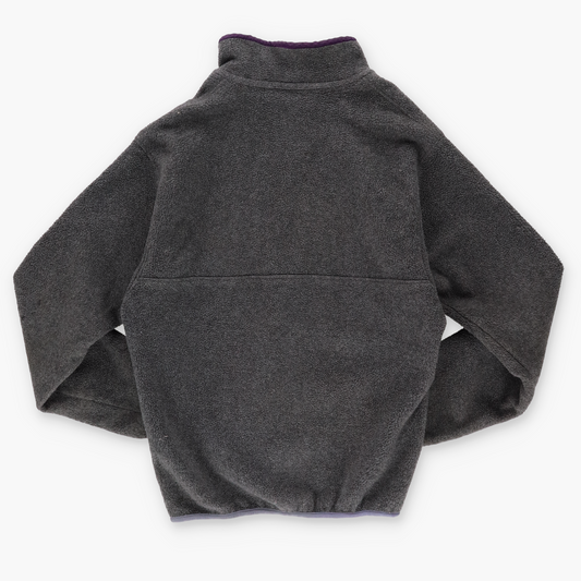 PATAGONIA Grey & Purple 1/4 Snap Fleece Sweatshirt (M)