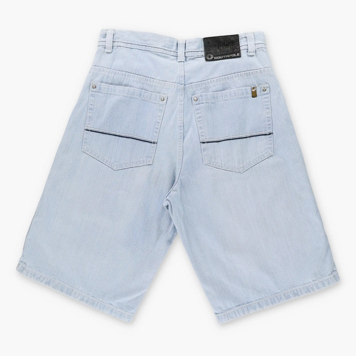 VINTAGE SOUTHPOLE Y2K Light Wash Jorts Denim Jean Shorts  (34)