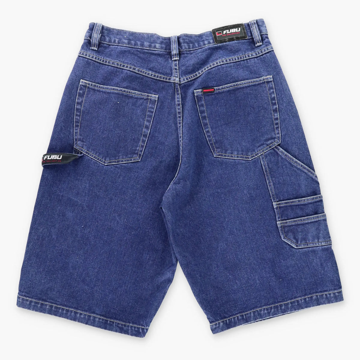 JNCO JEANS Y2K Carpenter Red & Blue Jorts Denim Jean Shorts (34)