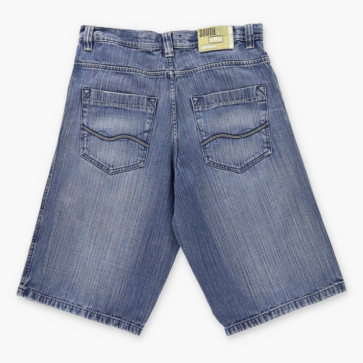Vintage SOUTHPOLE Y2K Jorts Faded Denim Blue Jean Shorts (36)