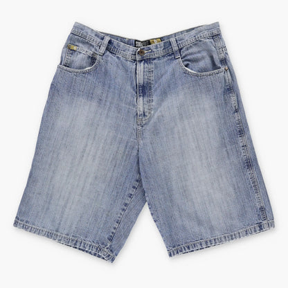 SOUTHPOLE Y2K Faded Jorts Light Blue Denim Jean Shorts (38)