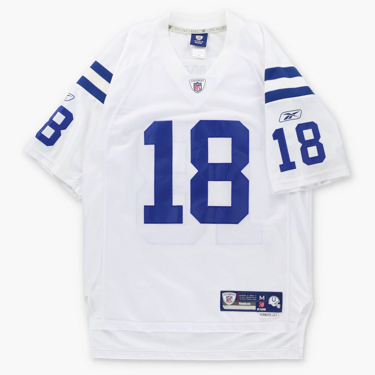REEBOK Indianapolis Colts NFL #18 Peyton Manning American Football Jersey (M TALL)