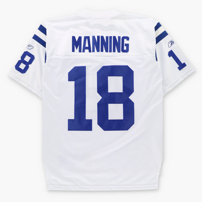 REEBOK Indianapolis Colts NFL #18 Peyton Manning American Football Jersey (M TALL)