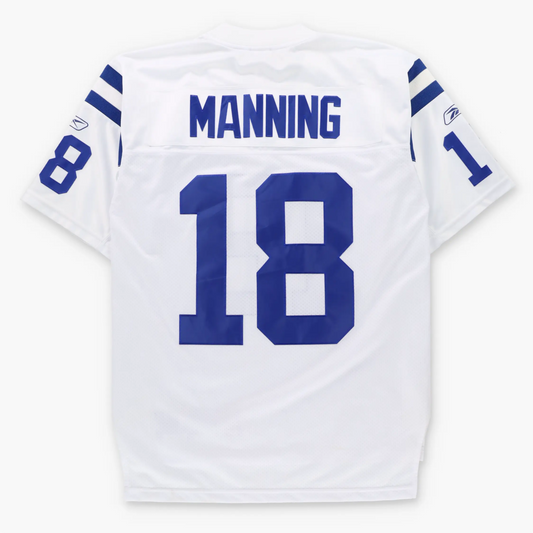 REEBOK Indianapolis Colts NFL #18 Peyton Manning American Football Jersey (M TALL)