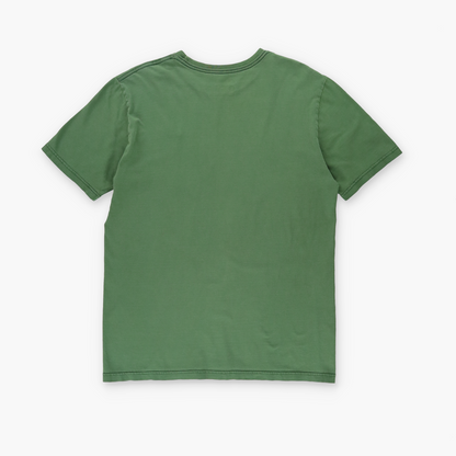 NIKE 'Regular Fit' Embroidered Swoosh Logo Green & White T-Shirt (L)