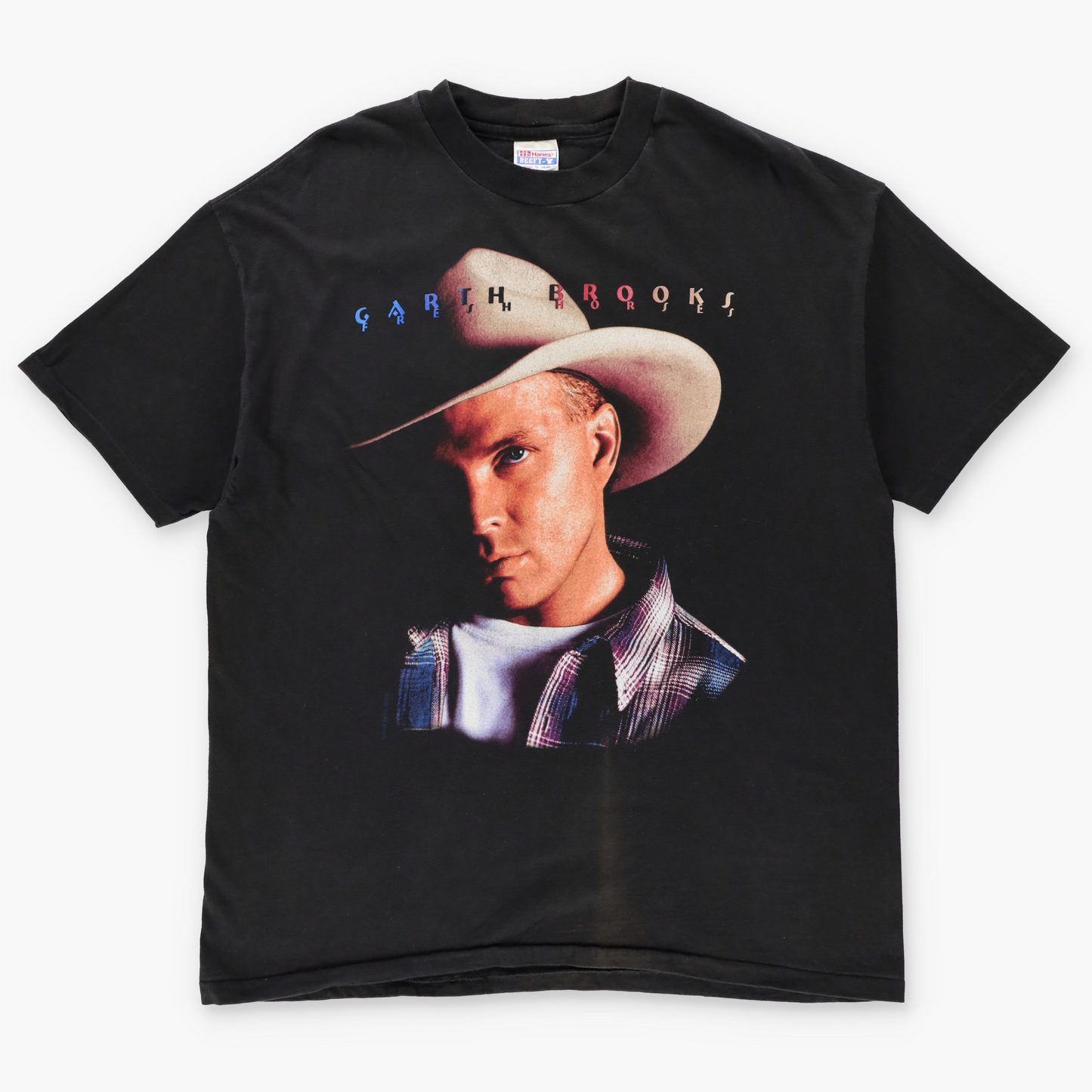 Vintage 1996 Garth Brooks 'Fresh Horses' Tour Single Stitch HANES Tee USA Made (XL-XXL)