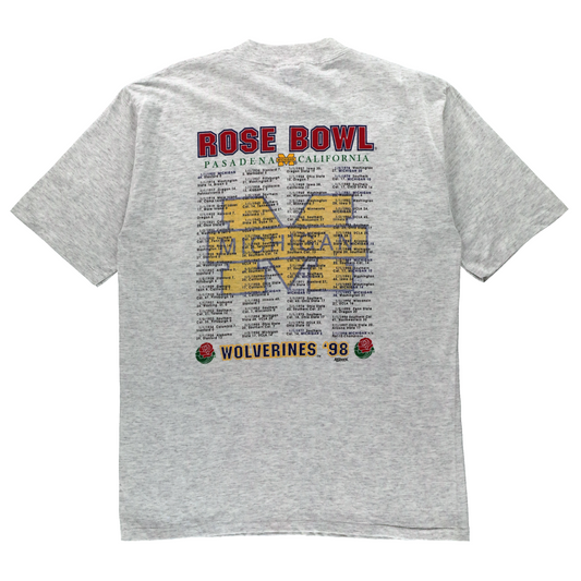 Rose Bowl Michigan Wolverines USA Made ALLSPORT College Football TShirt (L TALL)