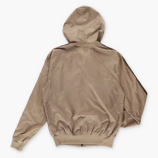 Vintage ADIDAS Brown Lightweight Hooded Windbreaker Jacket (M)