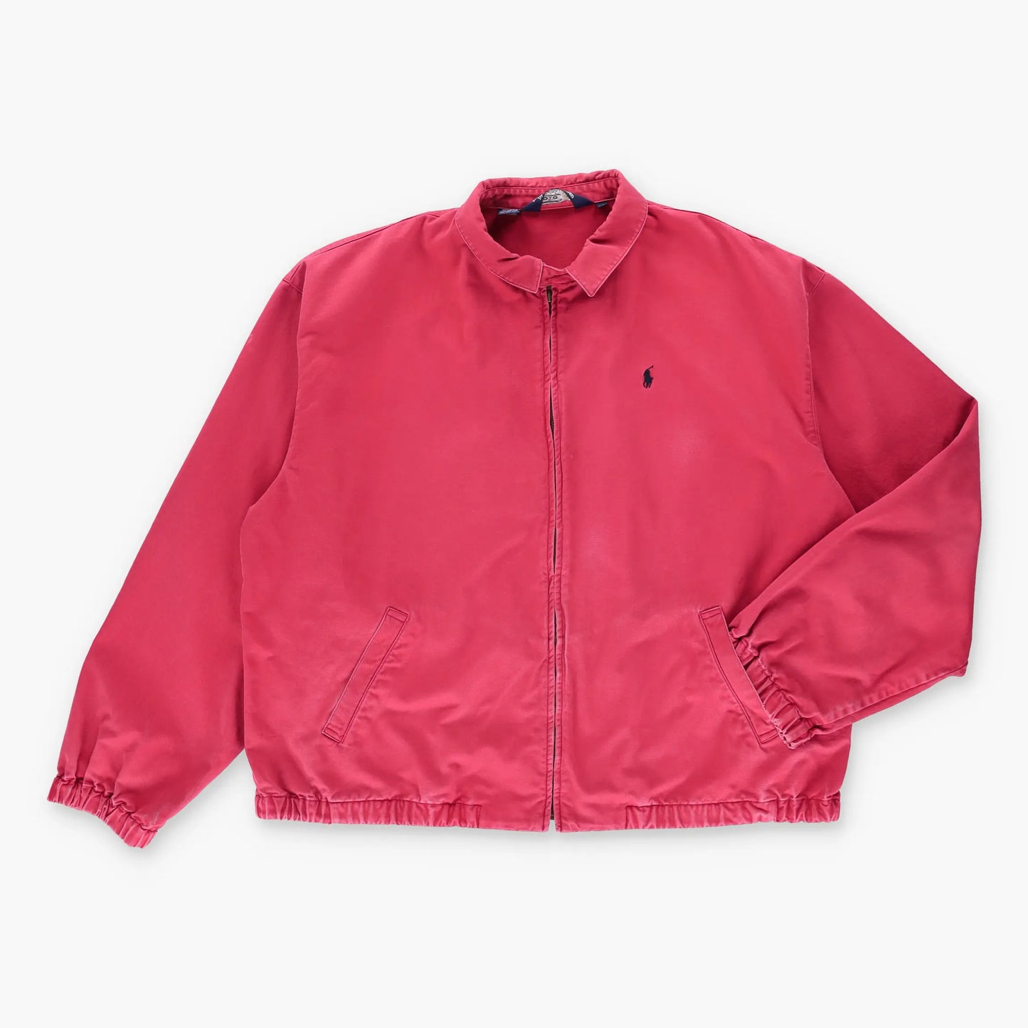 Vintage POLO RALPH LAUREN Harrington Embroidered Red & Navy Jacket (XL)