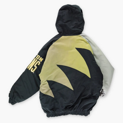 Vintage BOSTON BRUINS Embroidered NHL Korea Made Hooded Hockey Jacket (M-L)