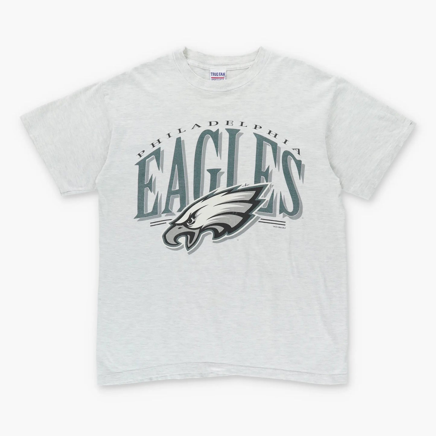 1996 Vintage Philadelphia Eagles NFL Grey & Green Football T-Shirt (L)