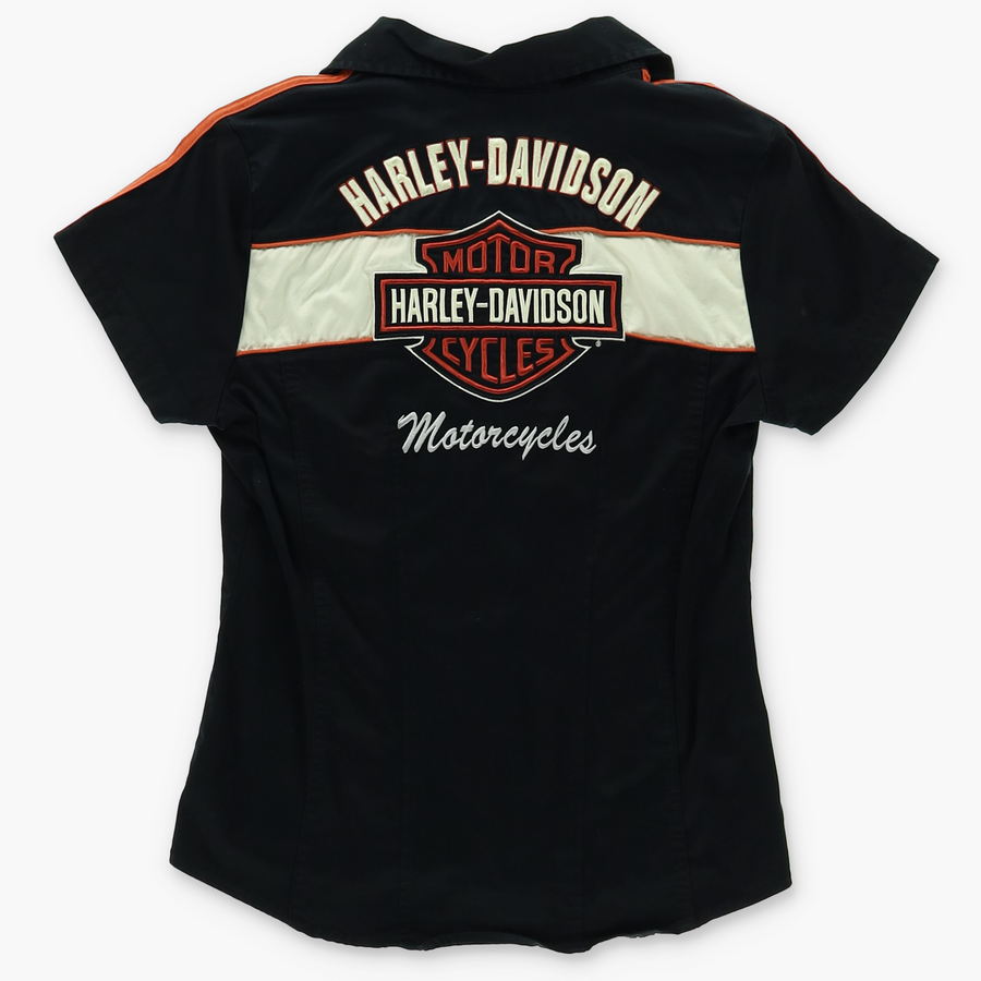 HARLEY DAVIDSON Full Zip Garage Mechanic Shirt (Women's M)