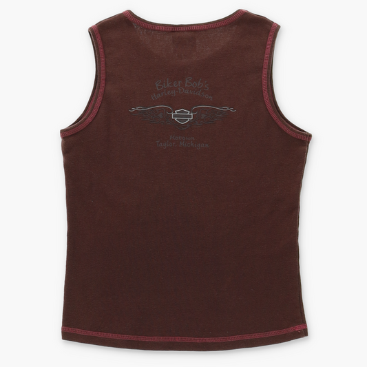HARLEY DAVIDSON "Live to Ride" Western Y2K Tank Top (Women's M)