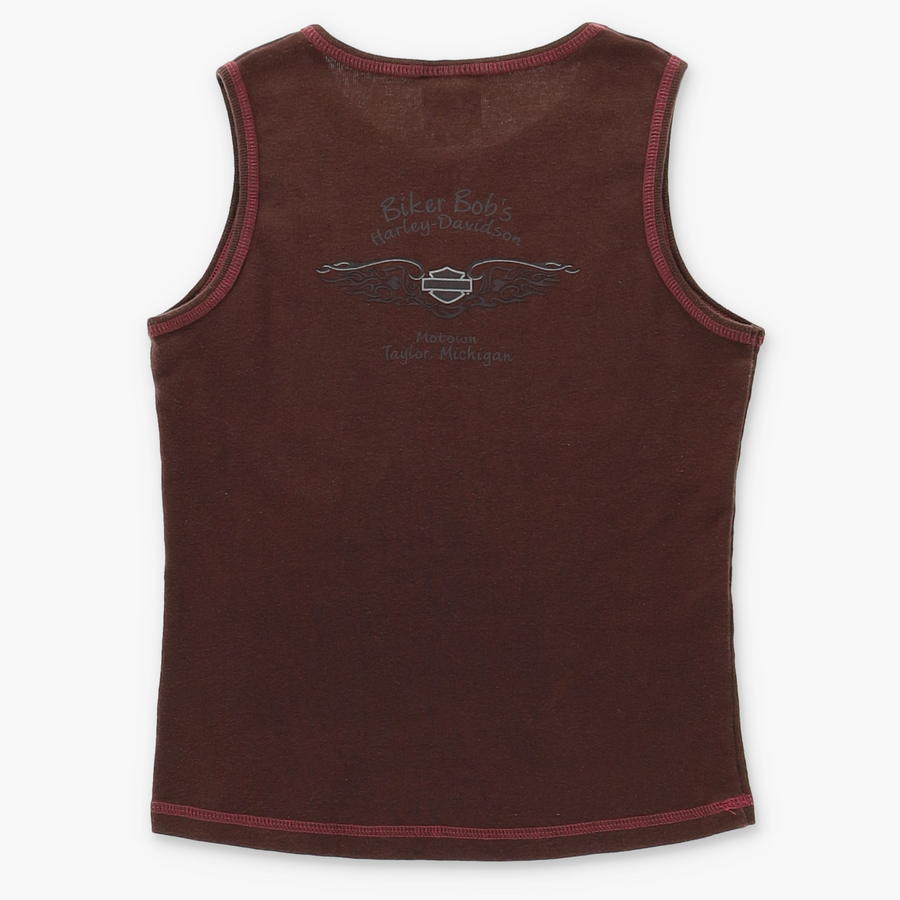 HARLEY DAVIDSON "Live to Ride" Western Y2K Tank Top (Women's M)