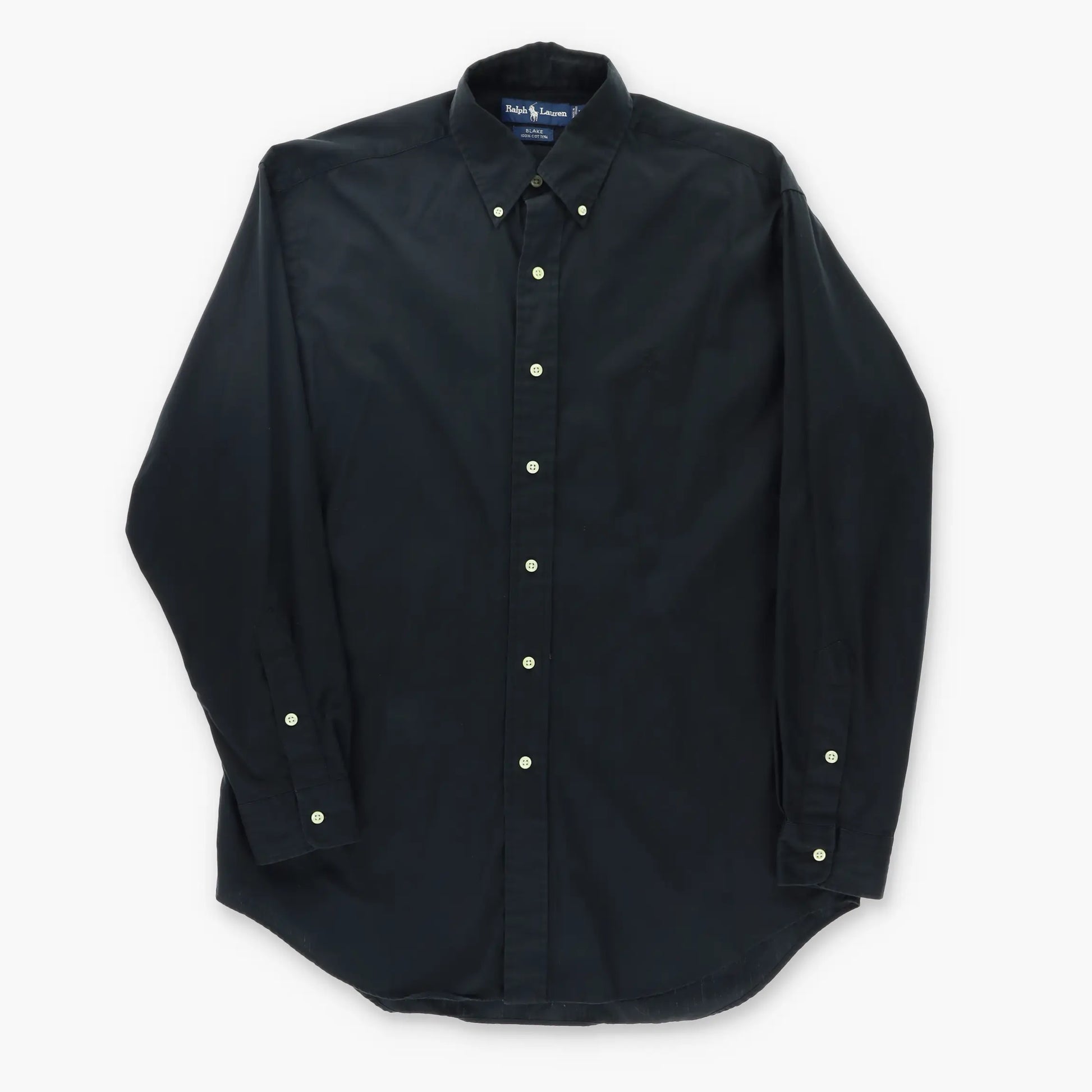 RALPH LAUREN 'Blake' Black Button Up Shirt (XL) - Vintage Sole RALPH LAUREN 'Blake' Black Button Up Shirt (XL) - Vintage Sole