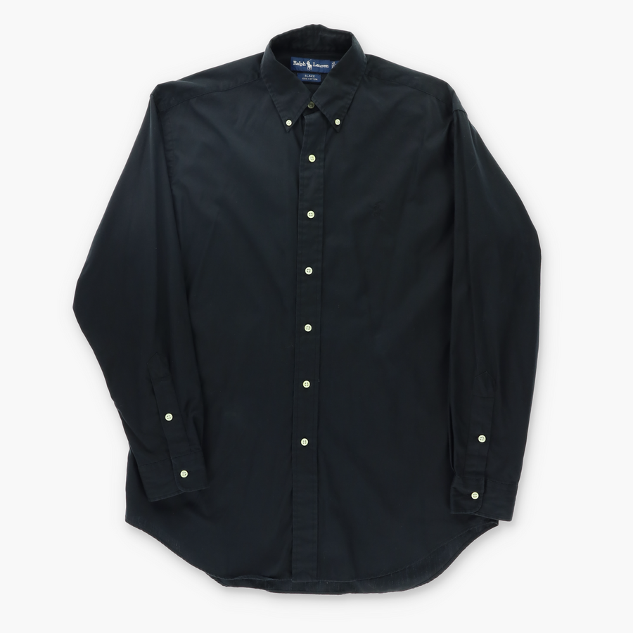 RALPH LAUREN 'Blake' Black Button Up Shirt (XL)