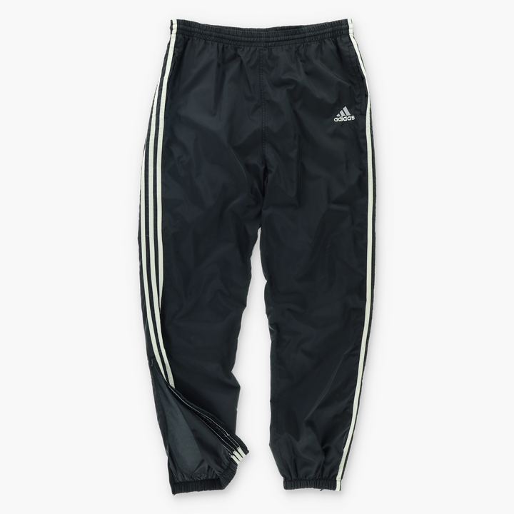 ADIDAS 3-Stipe Classic Black Zip Cuff Track Pants (L)
