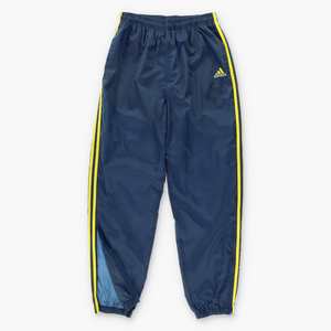 ADIDAS Blue & Yellow 3-Stripe Track Pants (M-L)