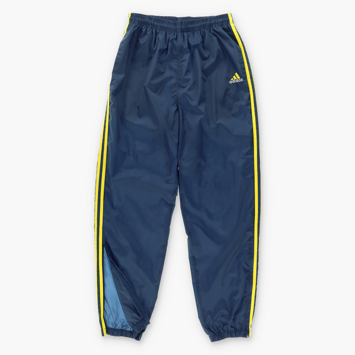 ADIDAS Blue & Yellow 3-Stripe Track Pants (M-L)