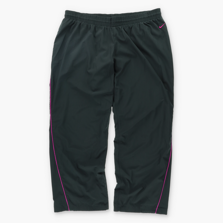 NIKE Black & Pink Swoosh Logo Track Pants (XXL)