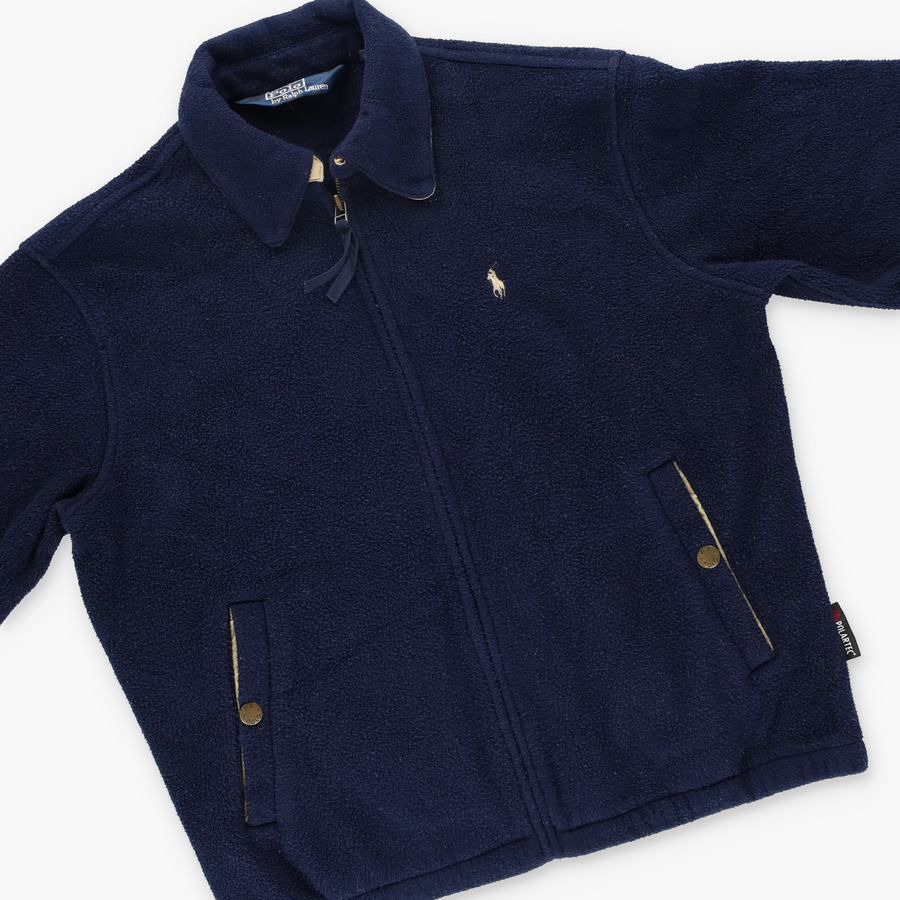 RALPH LAUREN POLO Navy Blue Fleece Polartec Jacket (S-M)