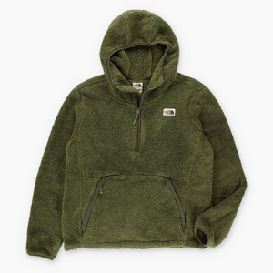 THE NORTH FACE Green 'Campshire' 1/4 Zip Fleece Hoodie (L)