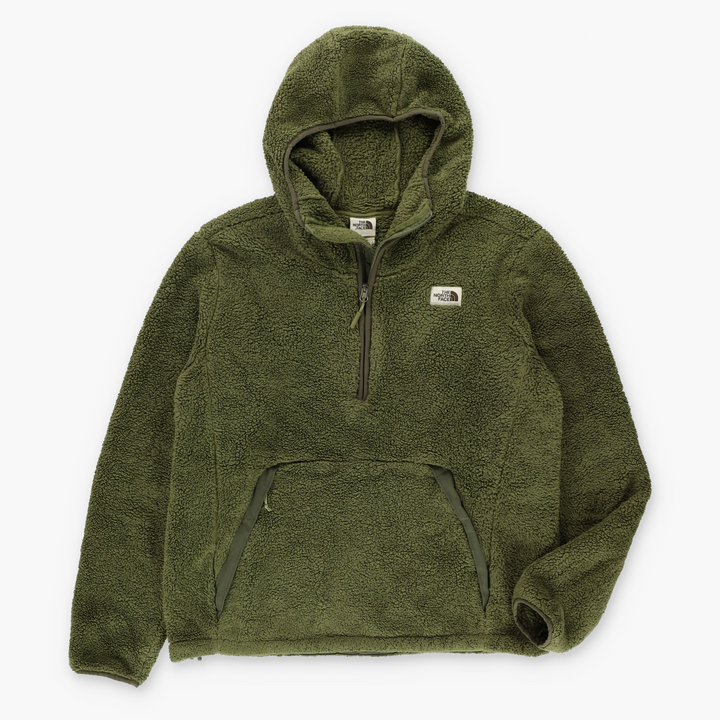 THE NORTH FACE Green 'Campshire' 1/4 Zip Fleece Hoodie (L)