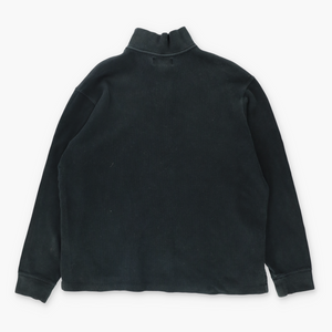 RALPH LAUREN POLO Black 1/4 Zip Knit Sweater (XL)