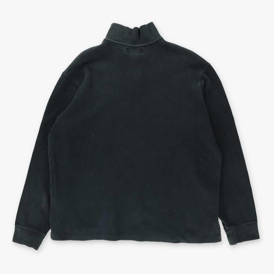RALPH LAUREN POLO Black 1/4 Zip Knit Sweater (XL)