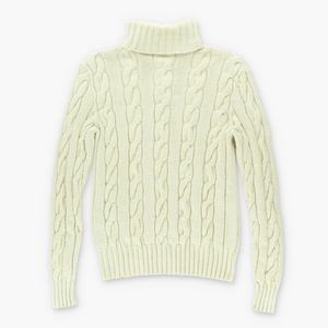 RALPH LAUREN POLO Fisherman Turtle Neck Hand Knit Sweater (M)